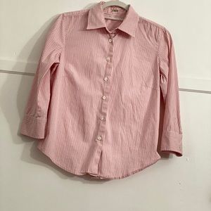 JCREW - collard pop over tunic shirt in stripe.